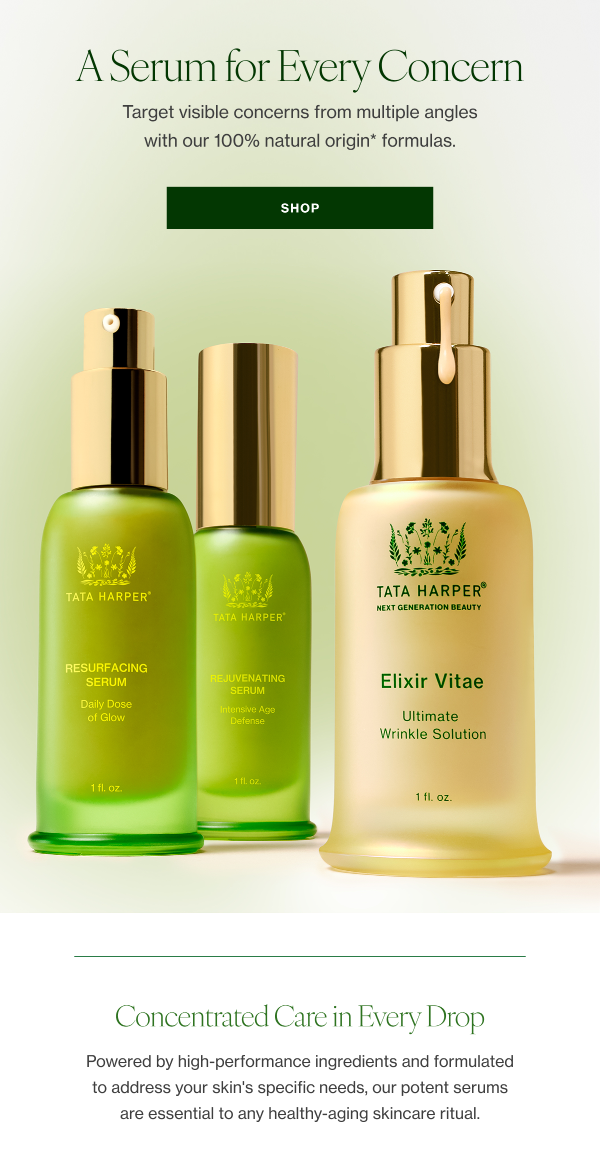 Target visible concerns from multiple angles with our 100% natural origin* formulas. 