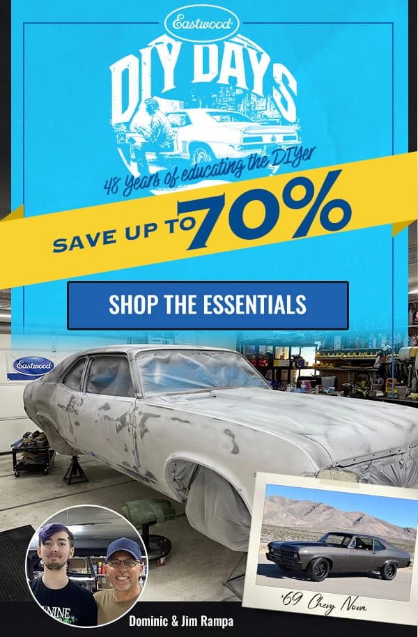 DIY Days: Save up to 70% on essentials for your ’69 Chevy Nova restoration.