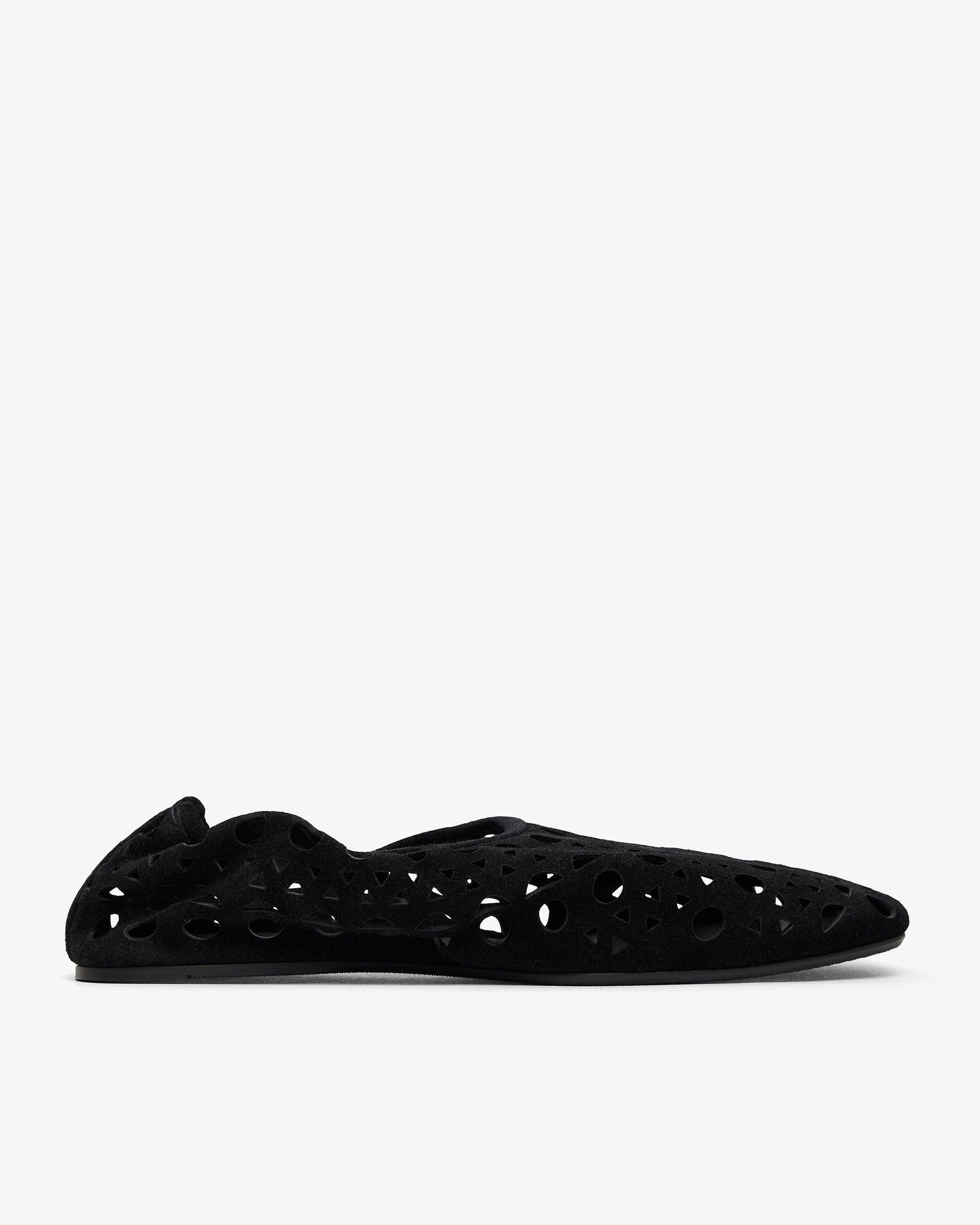 Black suede slip ons alaia neo vienne