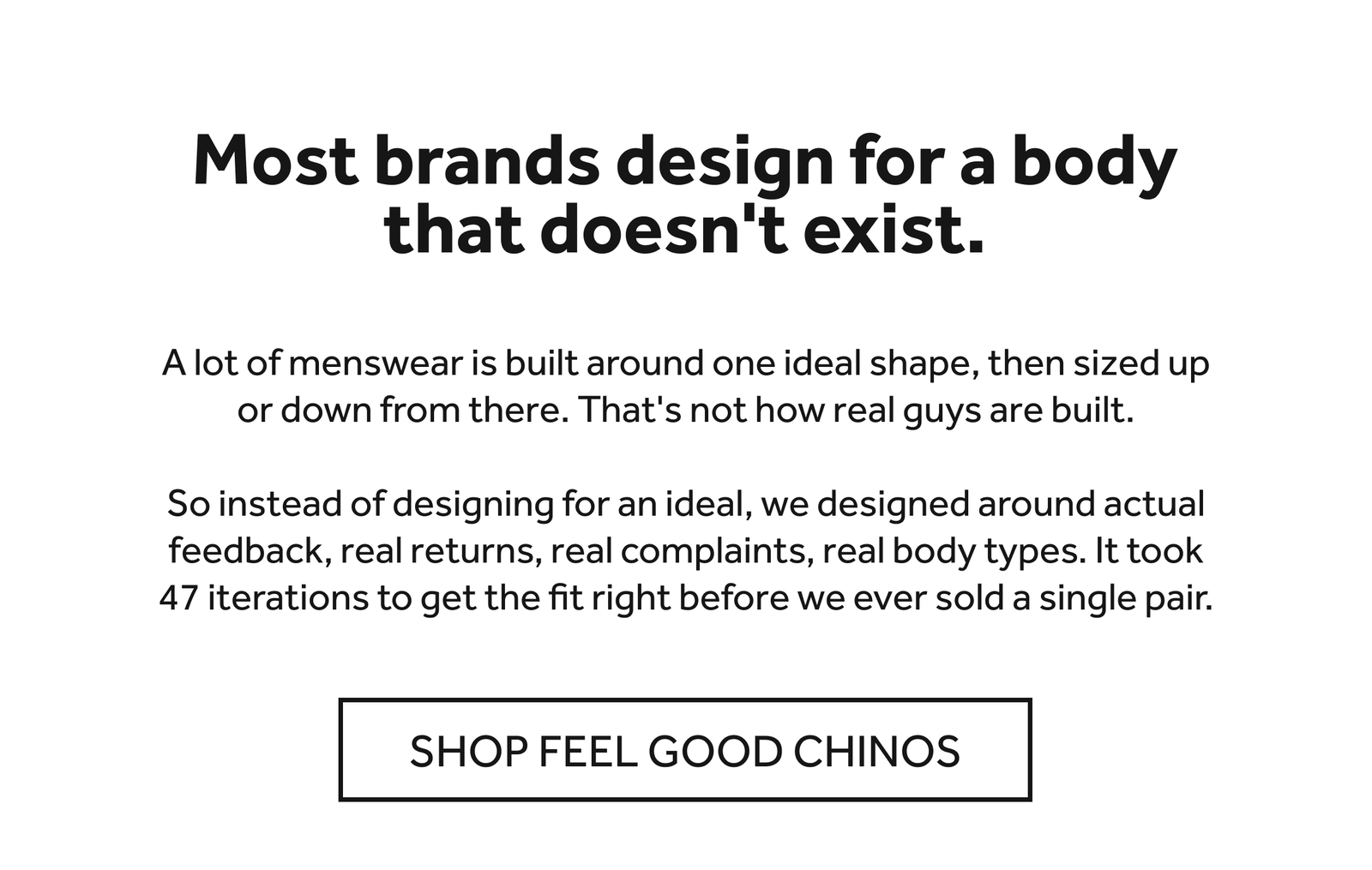 shop feel good chinos