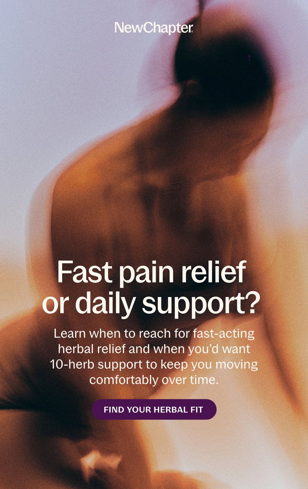 Fast pain relief or daily support?