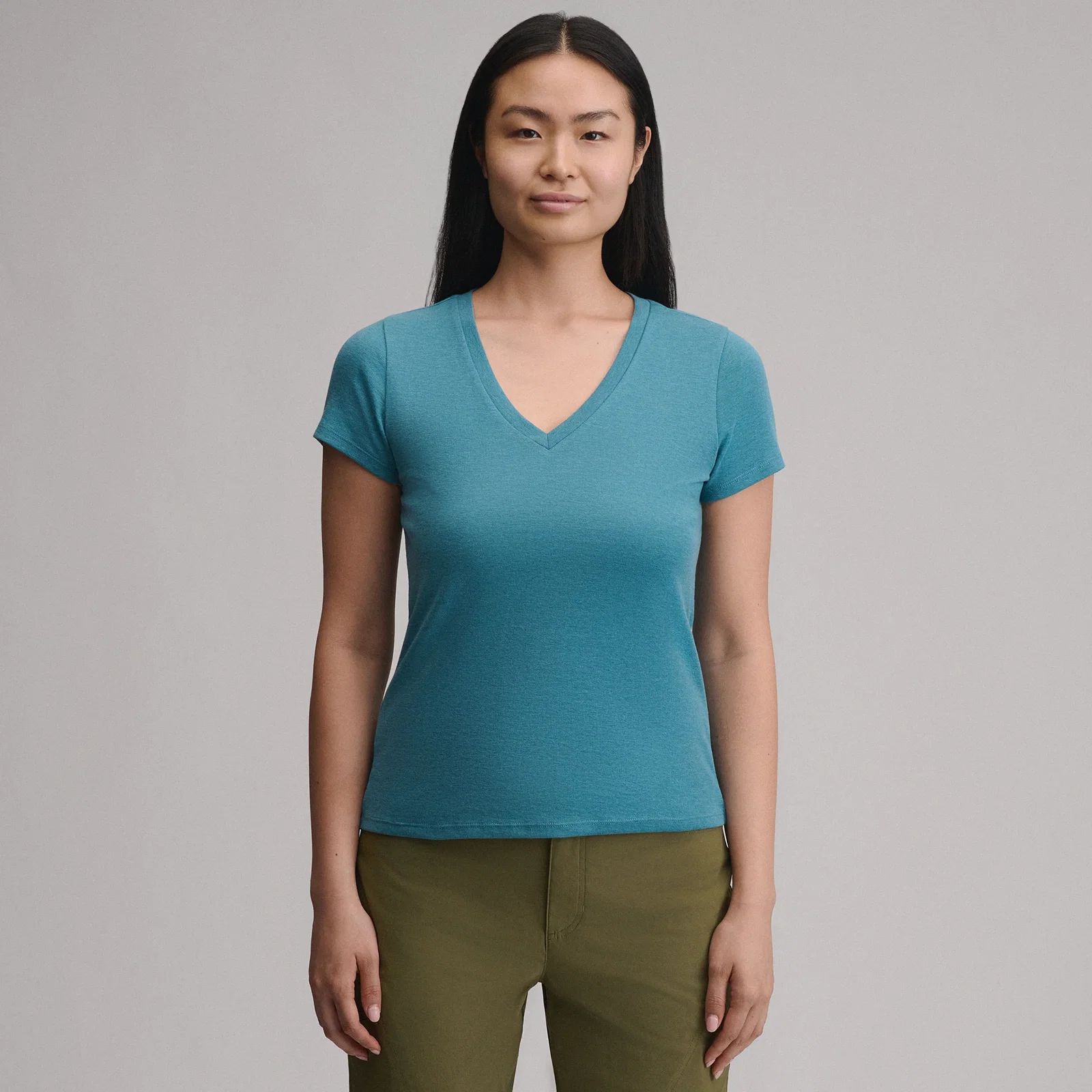 Image of Women's Everyday Short-Sleeve V-Neck T-Shirt