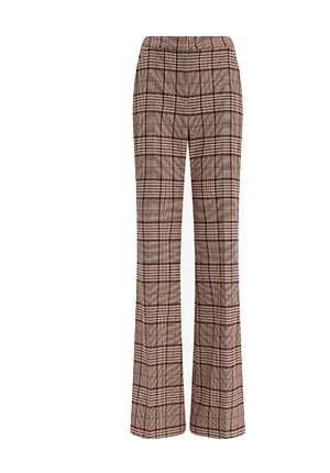 Shop Editor Plaid High Waisted Flare Trouser