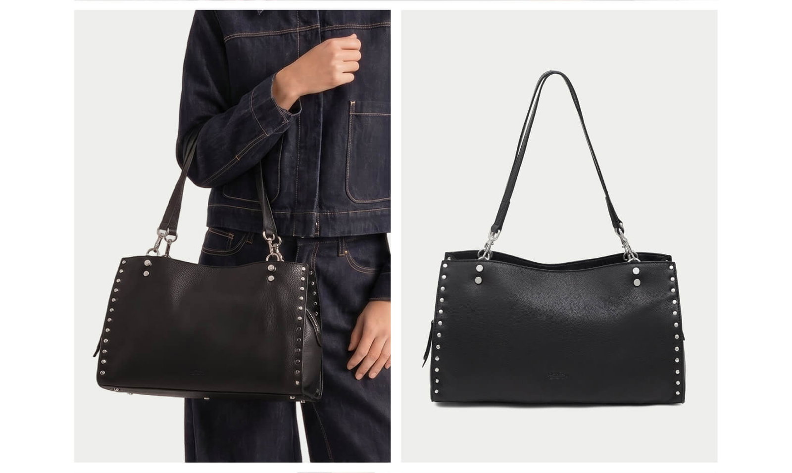 The Lennox Studded XL in Black