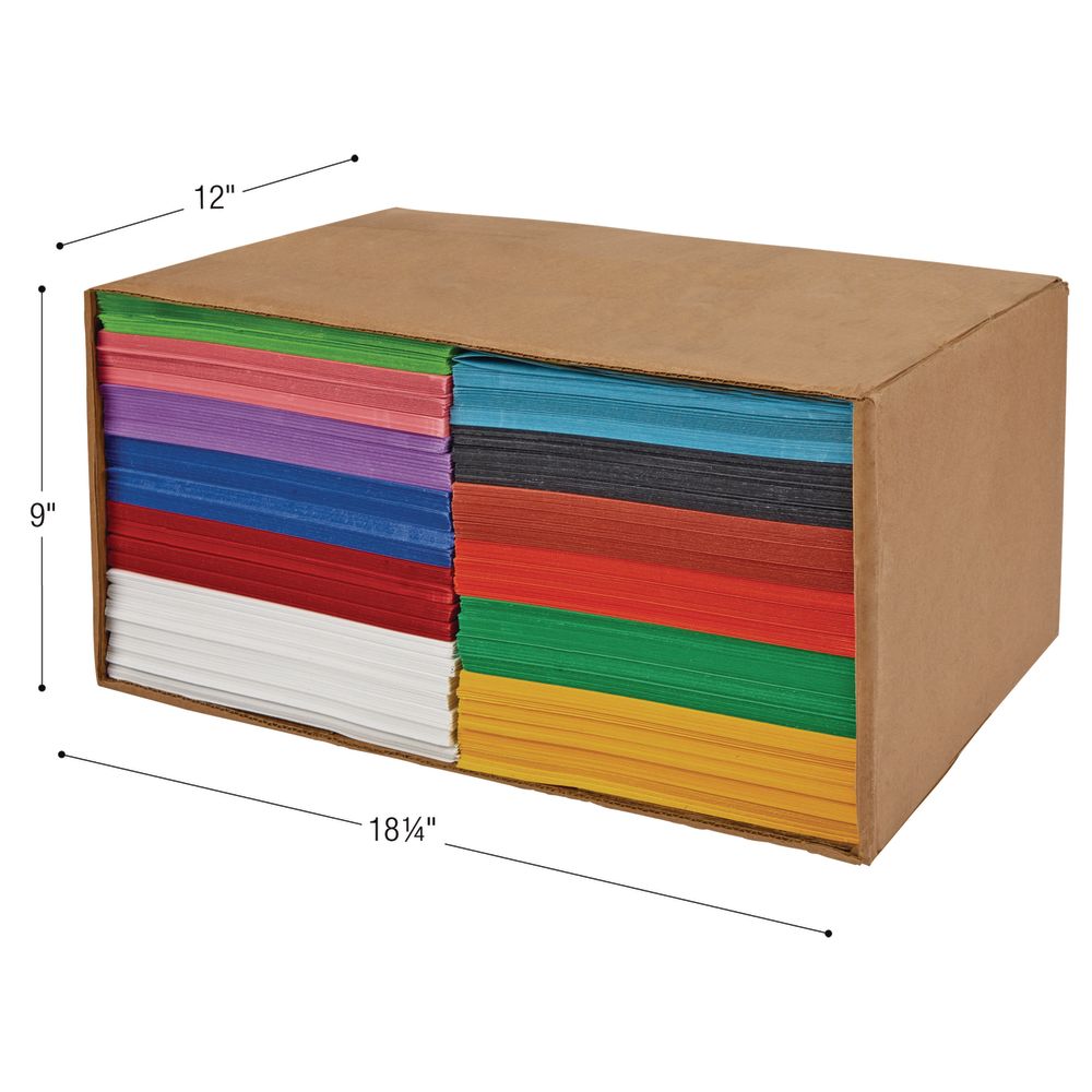 Colorations® 9" x 12" Construction Paper Classroom Pack - 2200 Sheets Value Pack