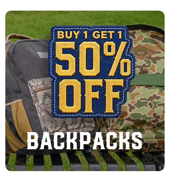 BUY 1 GET 1 50% BACKPACKS