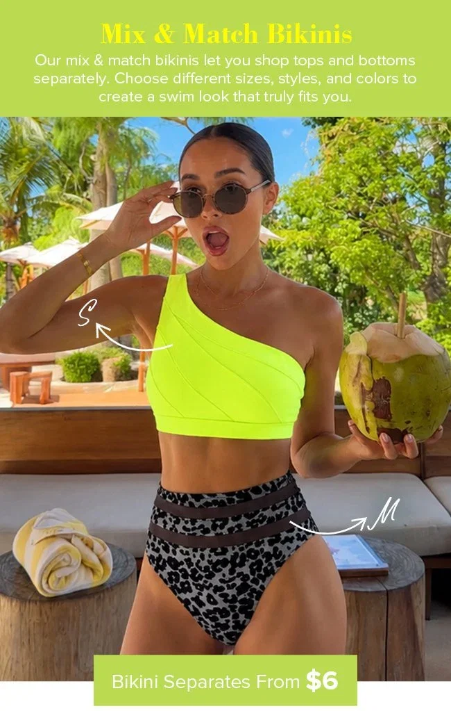 Bikinis from $5!