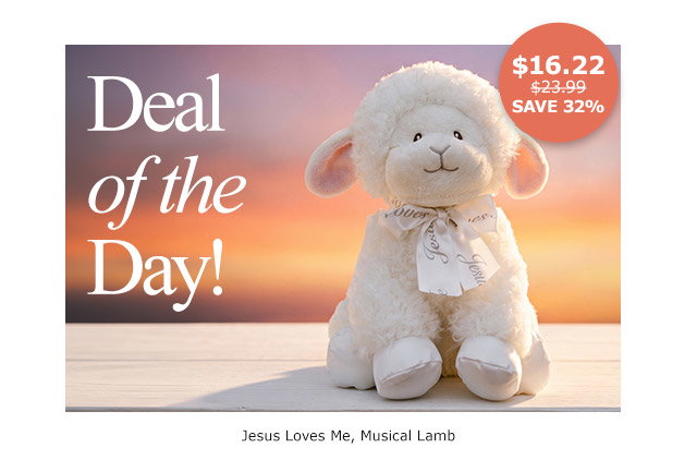 Deal of the Day | Jesus Loves Me Musical Lamb