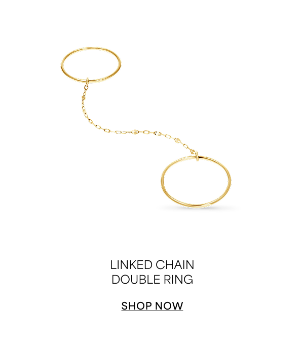Linked Chain Double Ring
