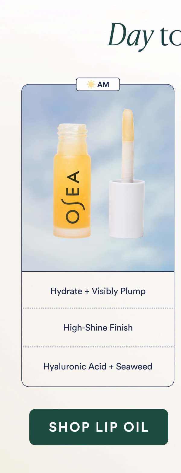 Hyaluronic Lip Oil Booster Hydrate Visibly Plump High-Shine Finish Hyaluronic Acid + Seaweed