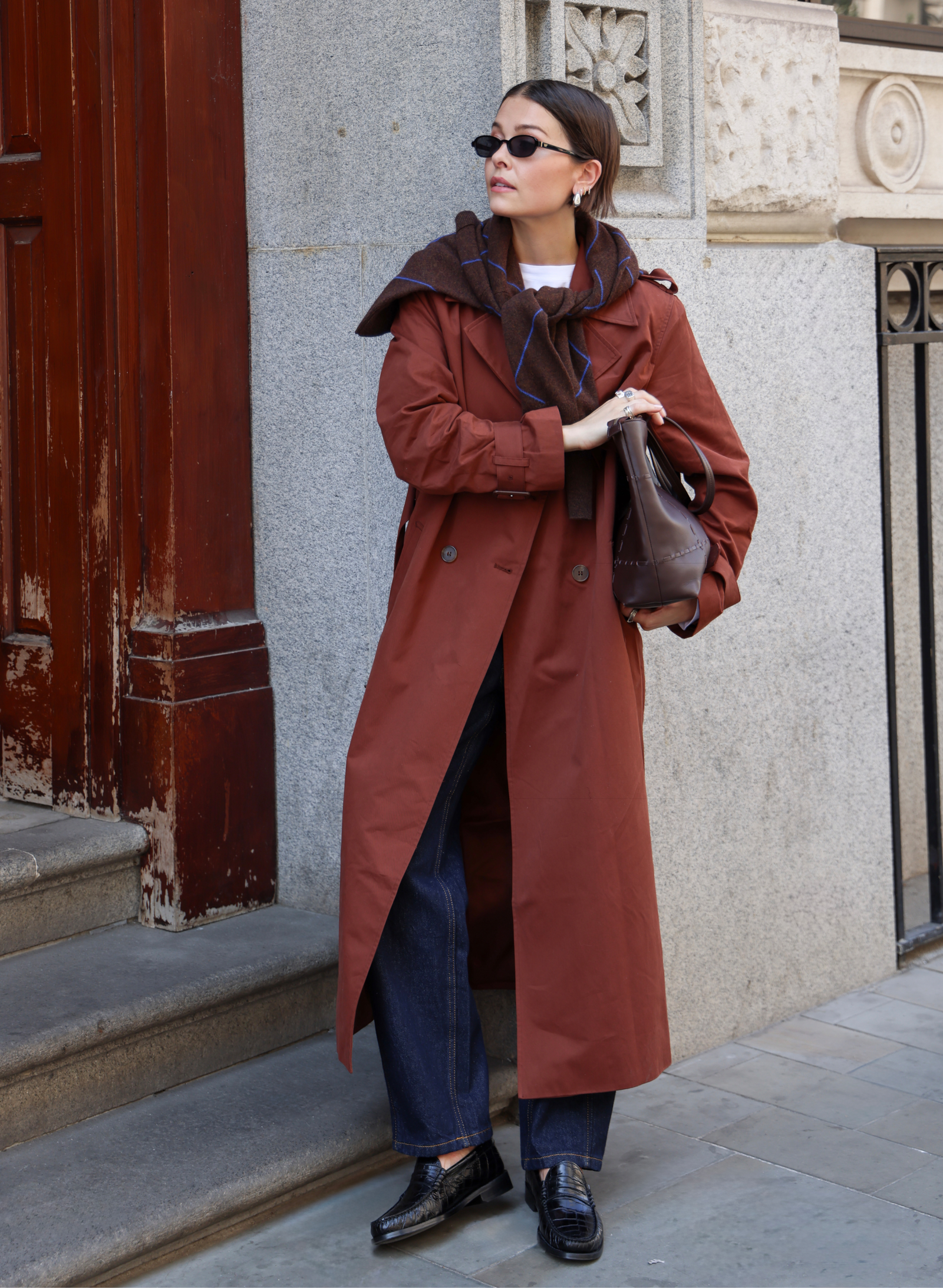 Brown Valentina Trench Coat