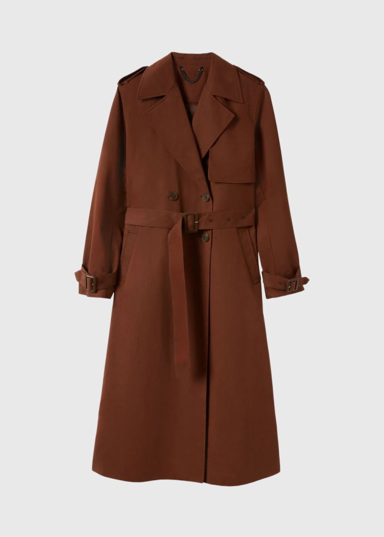 Brown Valentina Trench Coat