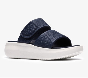 Clarks Cloudsteppers Adjustable Slide Sandals -Solevana Star