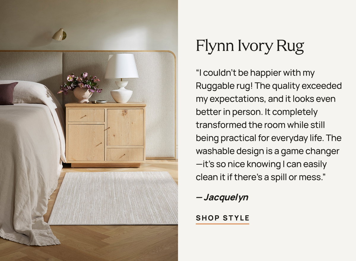 Flynn Ivory Rug | Shop Style 