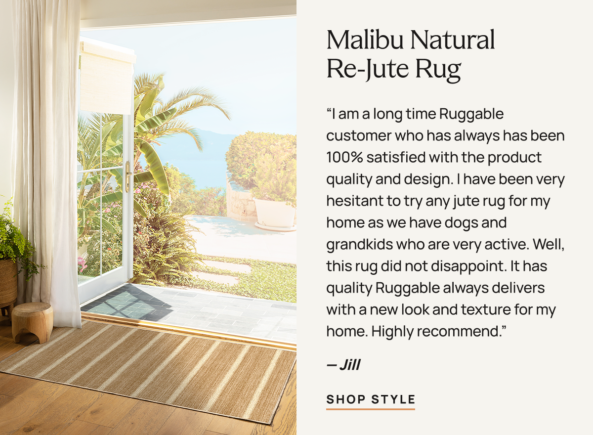 Malibu Natural Re-jute Rug | Shop Style