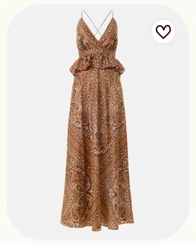 Bandana Print Maxi Dress