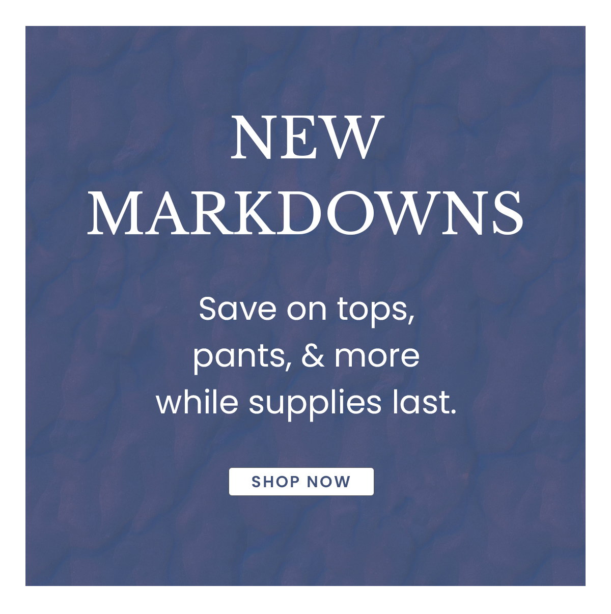 New Markdowns