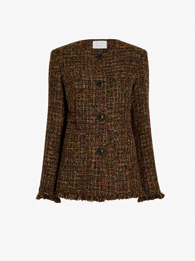Aurelia Jacket in Tweed in Henna Multi