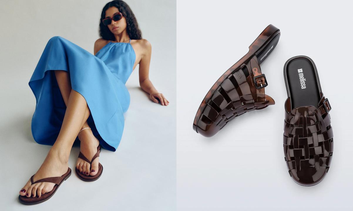 flip-flops, jelly mules