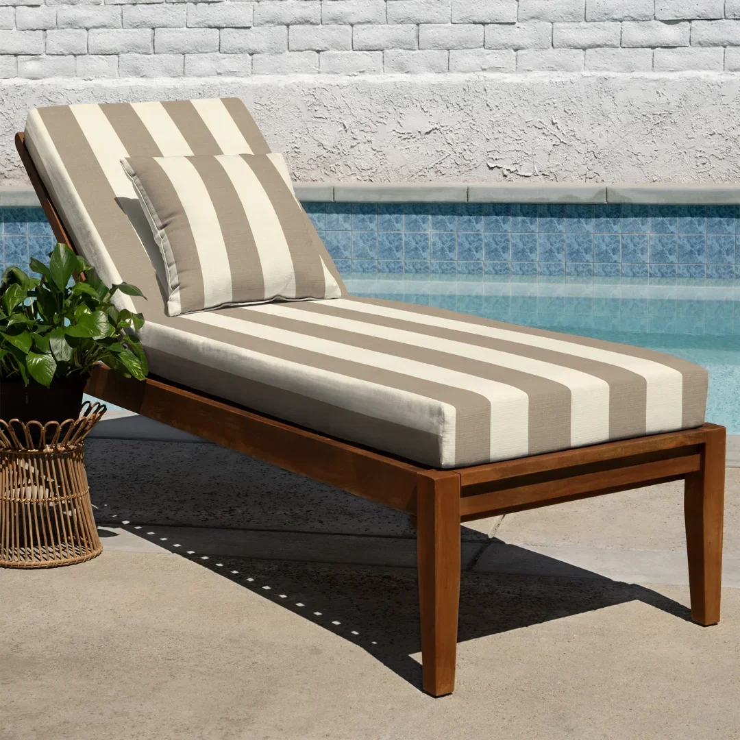 Outdoor Chaise Lounge Cushion – Weather-Resistant, Reversible, Plush Comfort - Basics by Wayfair™