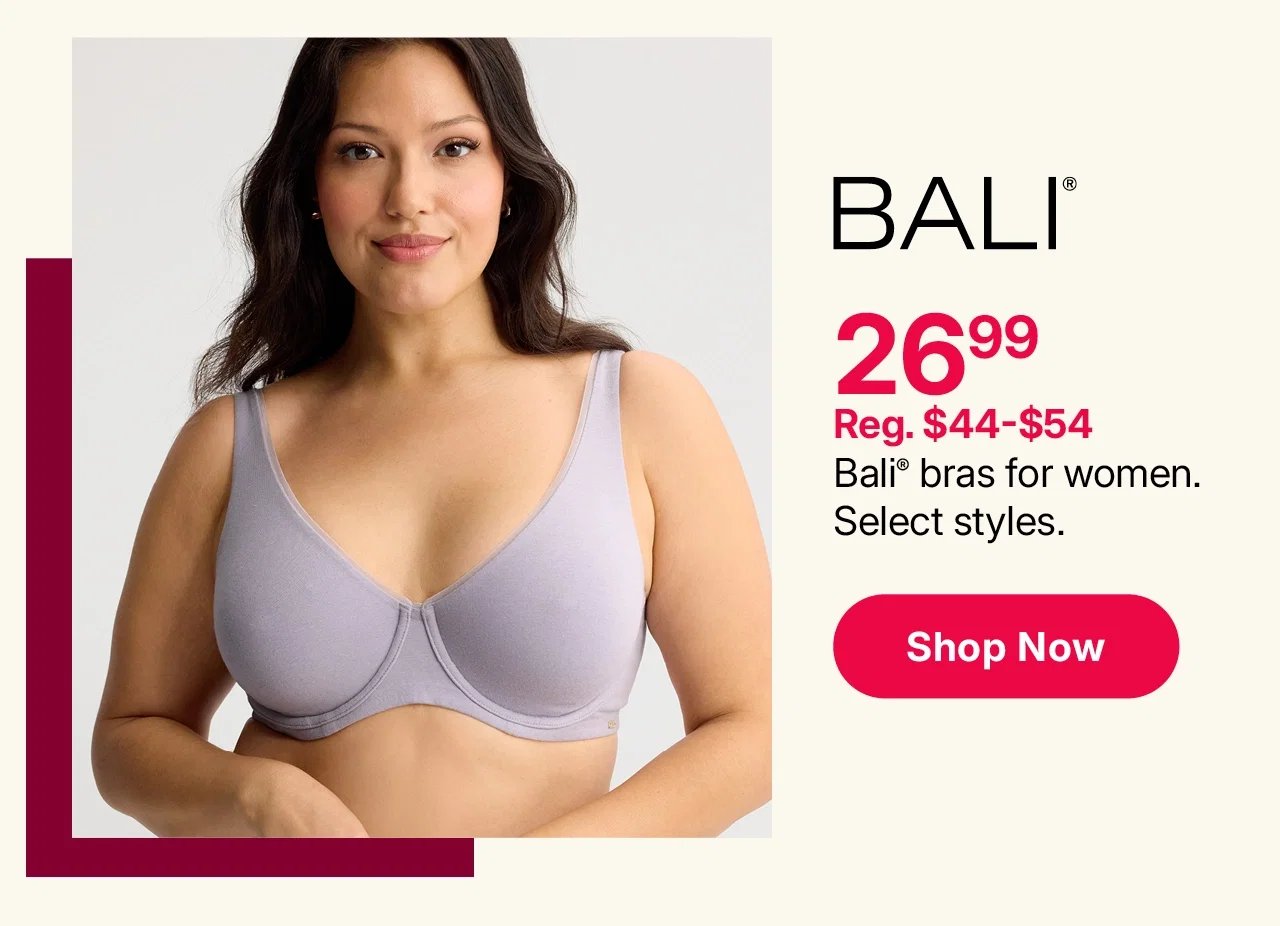 $26.99 bali bras for women