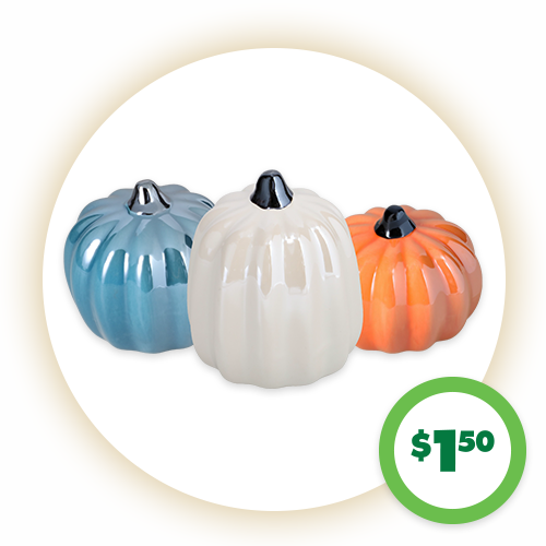 $1.50 Ceramic Pumpkins, 1-ct.