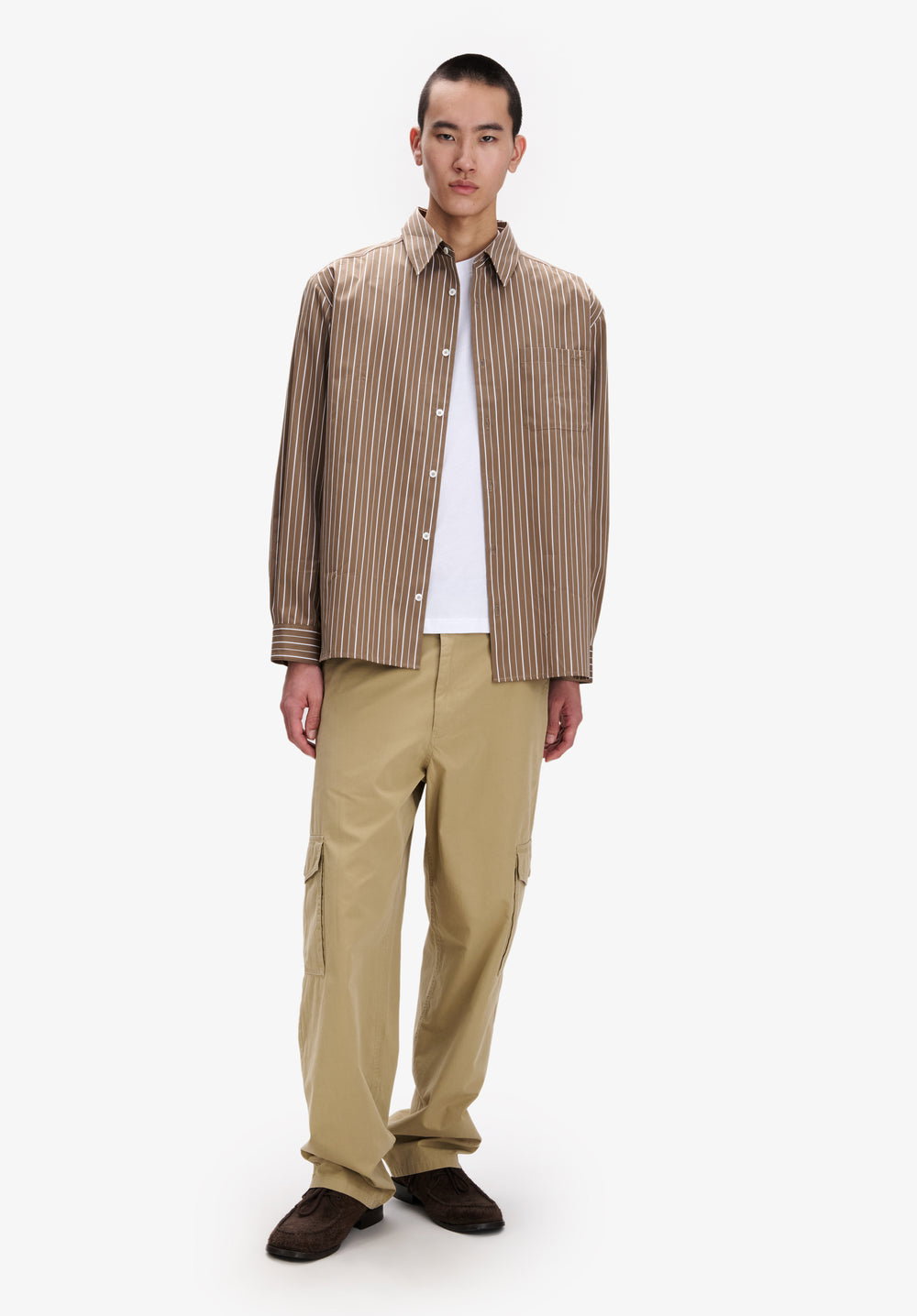 A.P.C. man model in Fall outfit