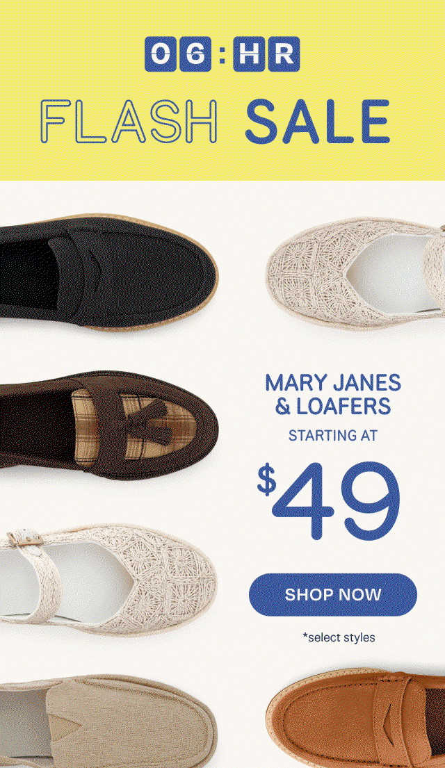 Mary Janes & Loafers Starting at $49