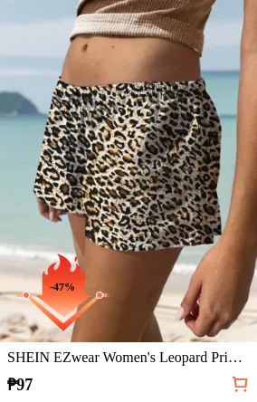 SHEIN EZwear Women s Leopard Print...
