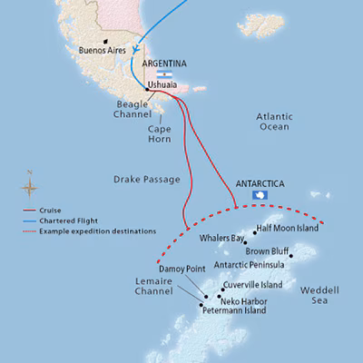 Antarctic Explorer map