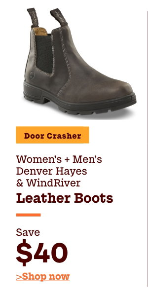 Door Crasher Women's + Men's Denver Hayes & WindRiver Leather Boots Save $40 