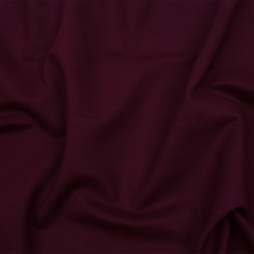 Image of Stretch Ponte Knit - Aubergine - Papilio Collection