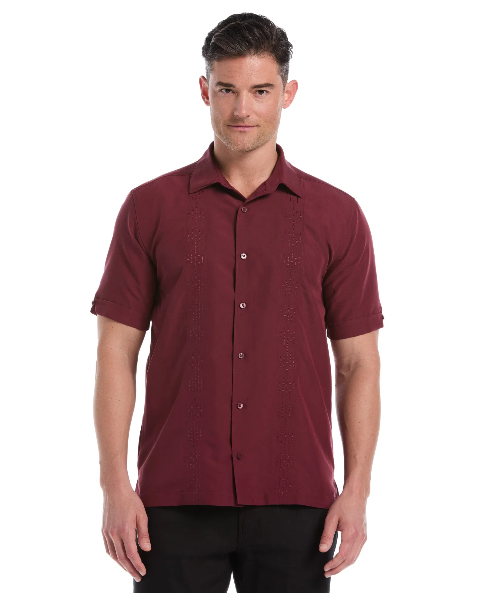 Image of Tonal Argyle Embroidery Shirt