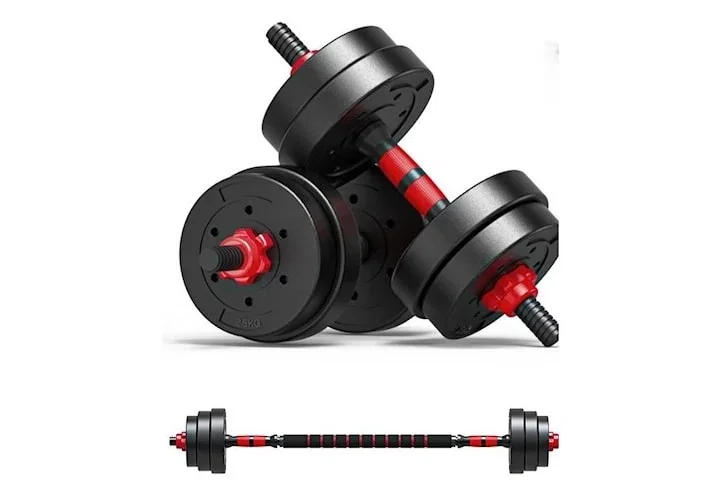 Hantel och skivstång kit 15kg GRÖN