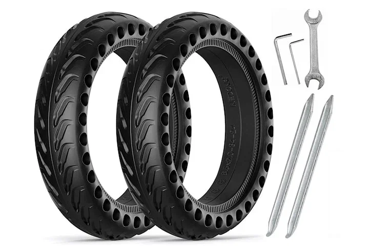 2-pack Punkteringsfritt däck 8.5" Honeycomb Xiaomi M365 scooter