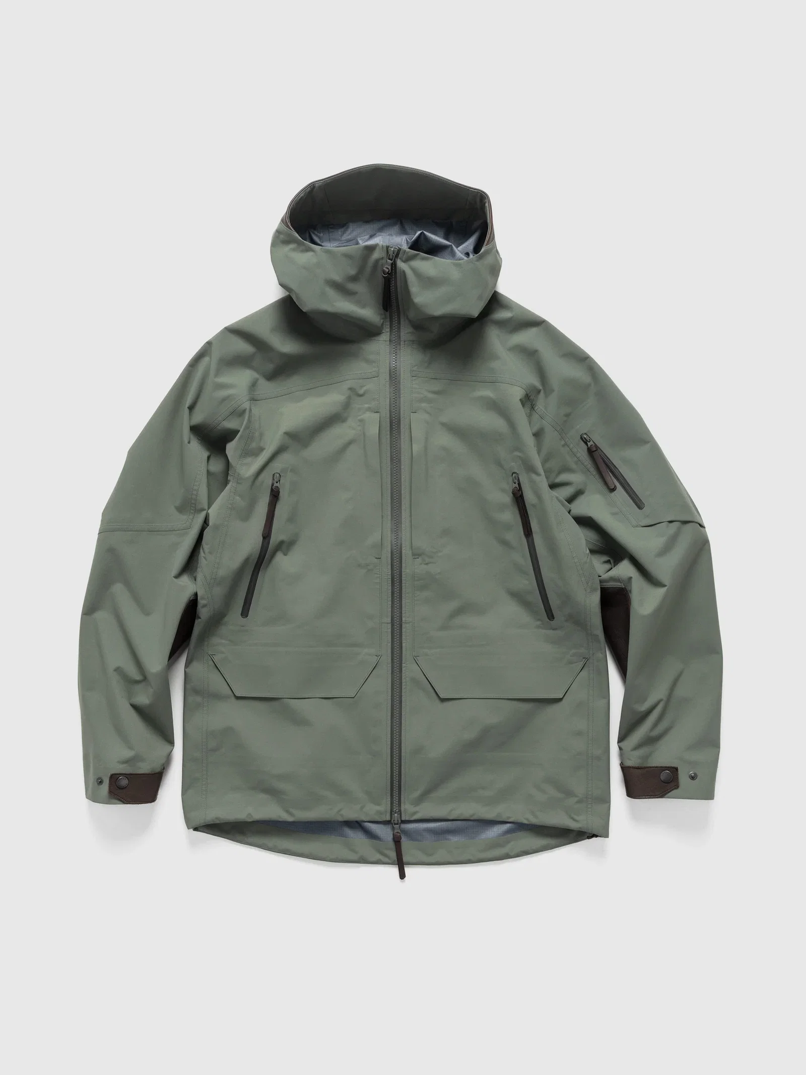 Image of Spectre Jacket - GORE-TEX® Nylon 3L / Leather Lichen