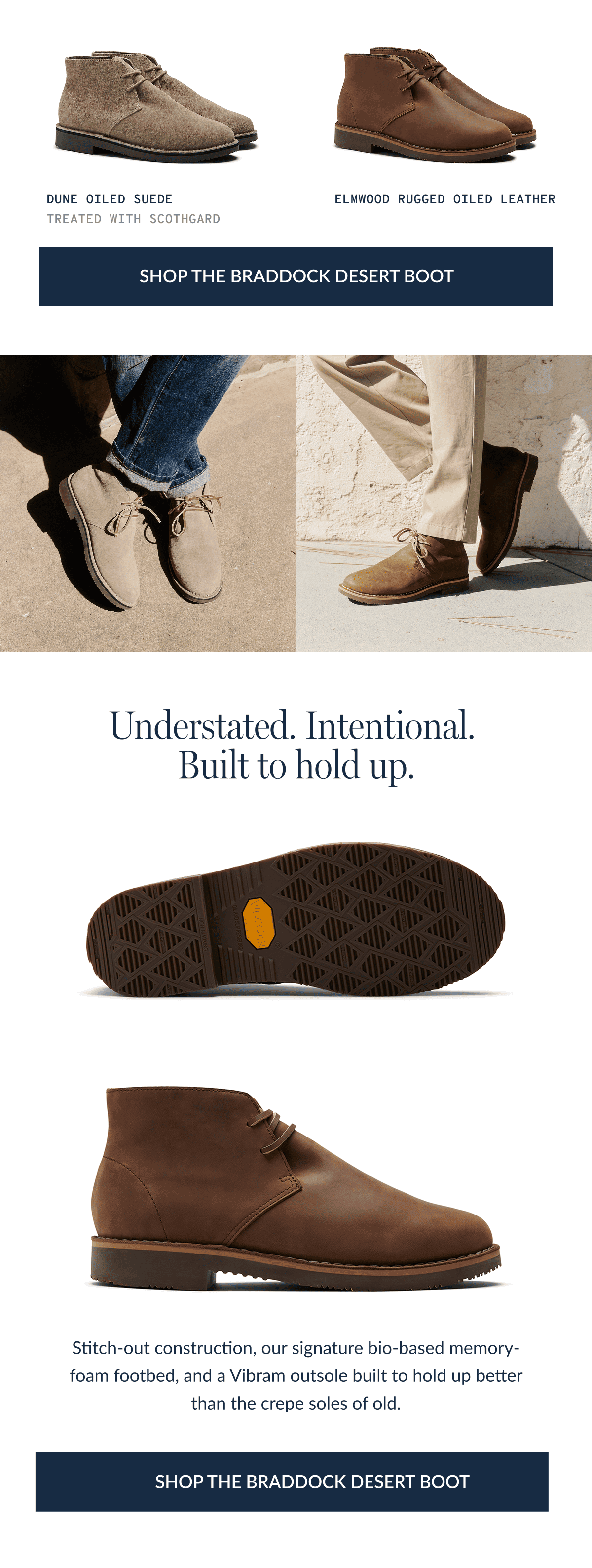 Understated. Intentional. Built to hold up.