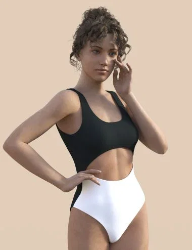 Cutout Swimsuit for Genesis 8 Female