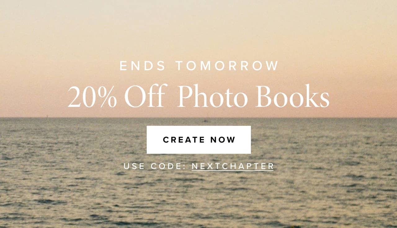 20% off photo books