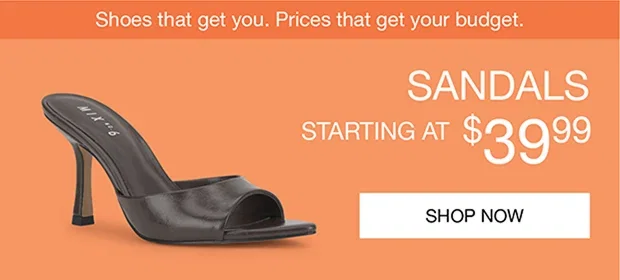 Sandals Starting at $39.99 | Shop Now