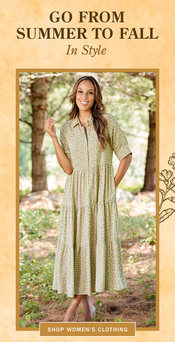 Go From Summer to Fall in Style. Shop Women's Clothing. Ella Simone Tiered Floral Midi Dress