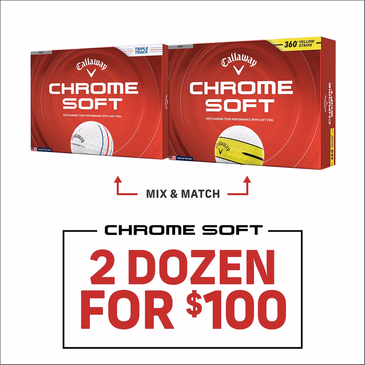 Chrome Soft 2 Dozen for $100