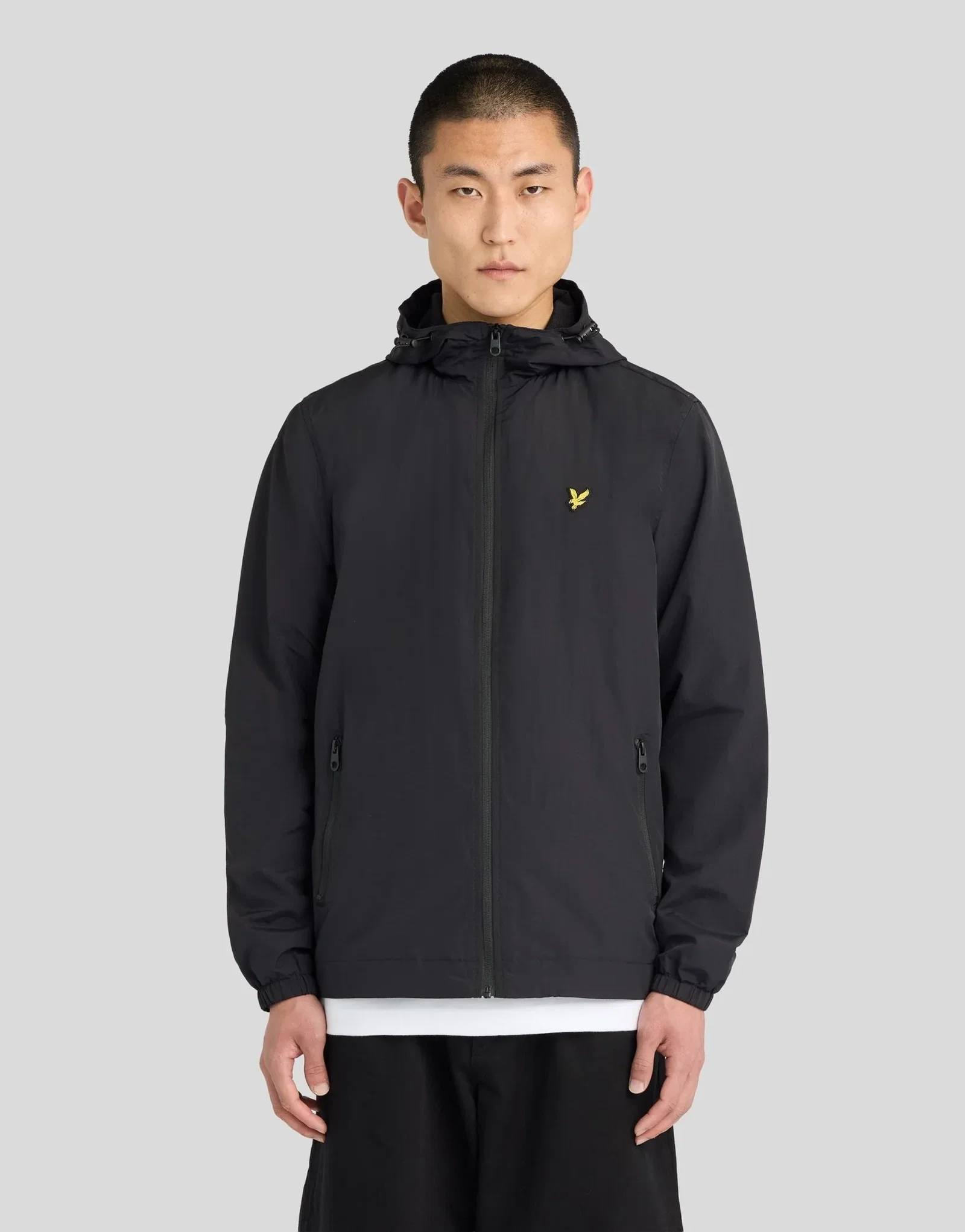 Image of Taped Water Resistant Hooded Jacket