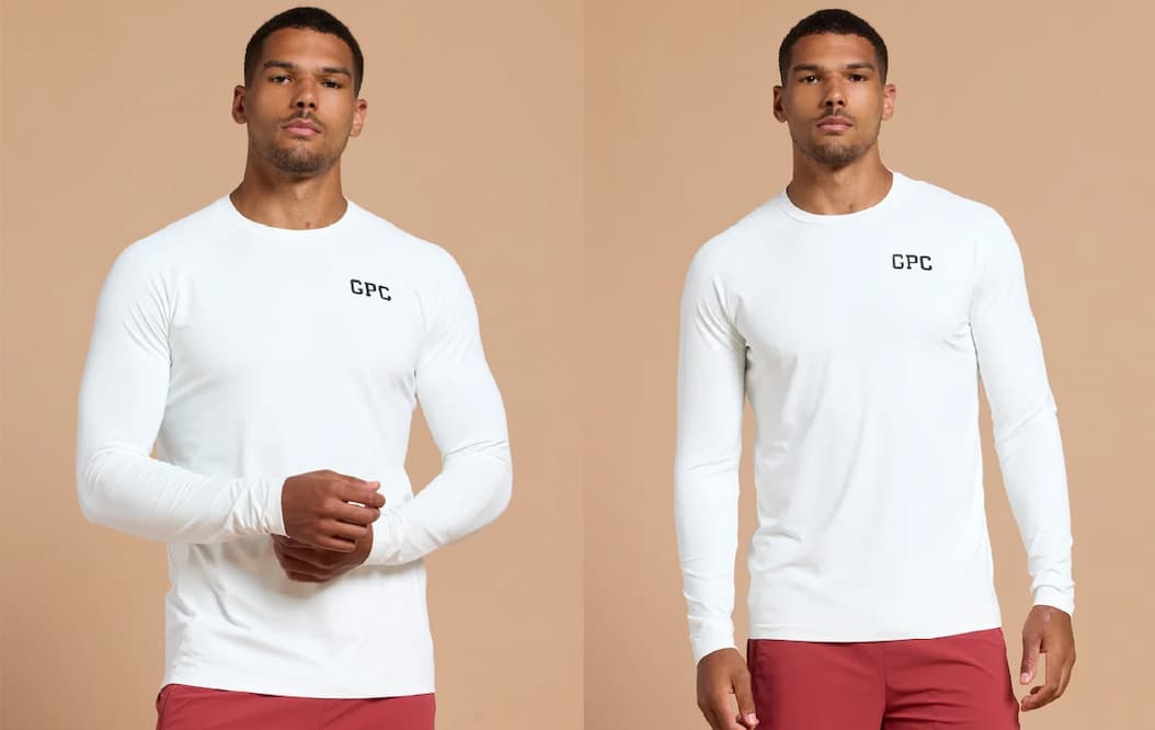 GPC Train long sleeve in warm white.