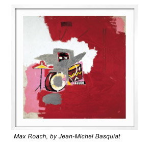 Max Roach, by Jean-Michel Basquiat