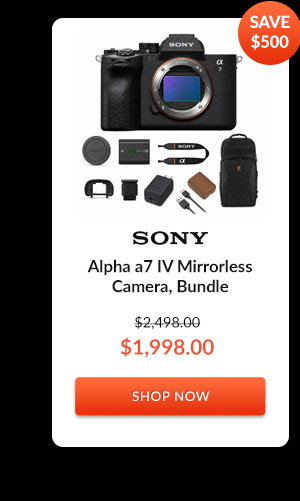 Sony Alpha a7 IV Mirrorless Camera, Bundle