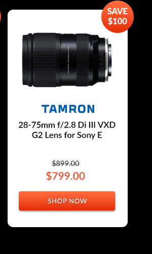 Tamron 28-75mm f/2.8 Di III VXD G2 Lens for Sony E