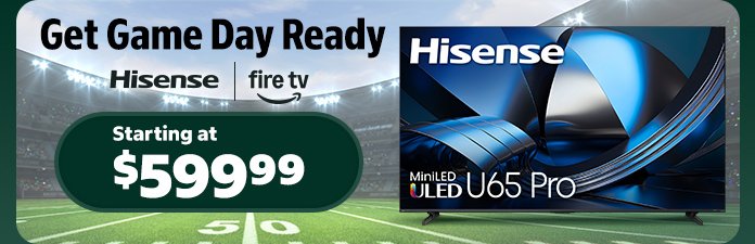 Hisense U65 Pro ULED MiniLED TVs