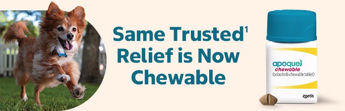 Apoquel - same trusted* relief is now available