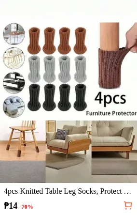 4pcs Knitted Table Leg Socks...